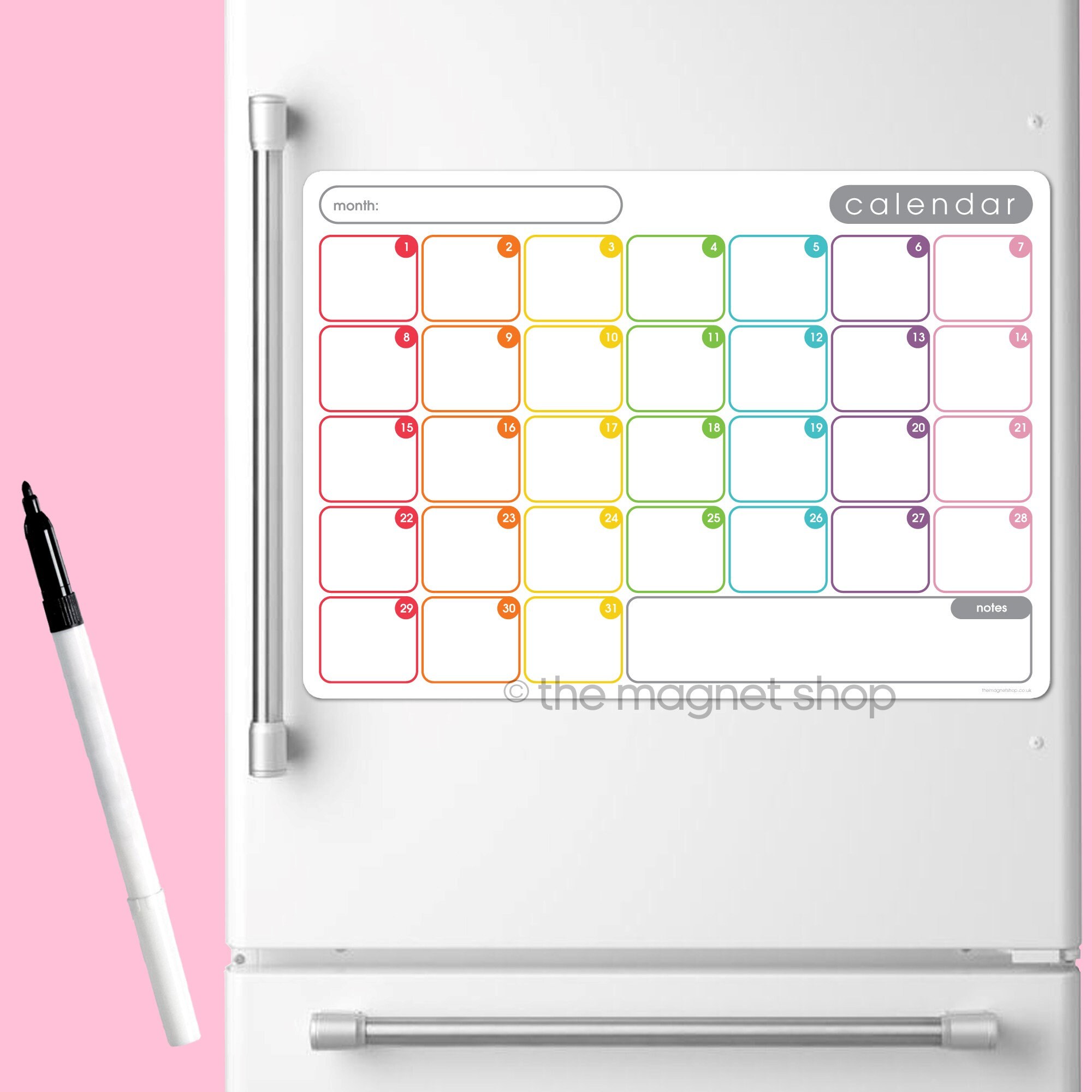 A3 Multicoloured Calendar by The Shop® Etsy