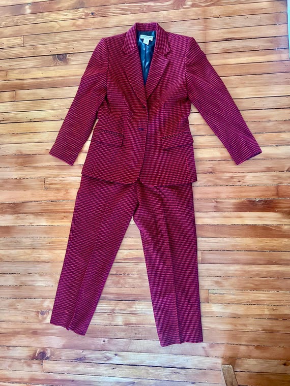 Pendleton Wool Plaid Suit 80s - image 2