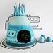 Cat cave, Cat bed, Cat house, Blue, Turquoise, Pet house, Felt cat cave, Natural wool, Eco friendly, Fantasy cat cave