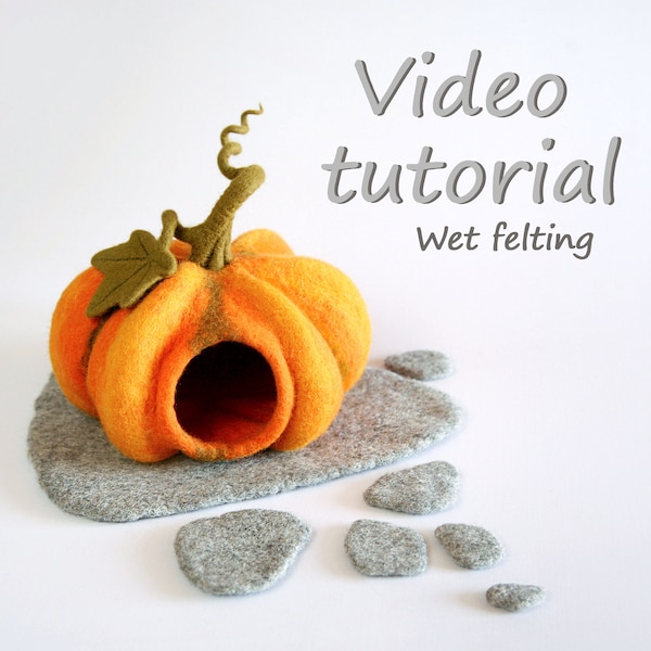 Tutorial on how to create a felted pumpkin