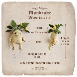 Needle felting tutorial — Mandrake