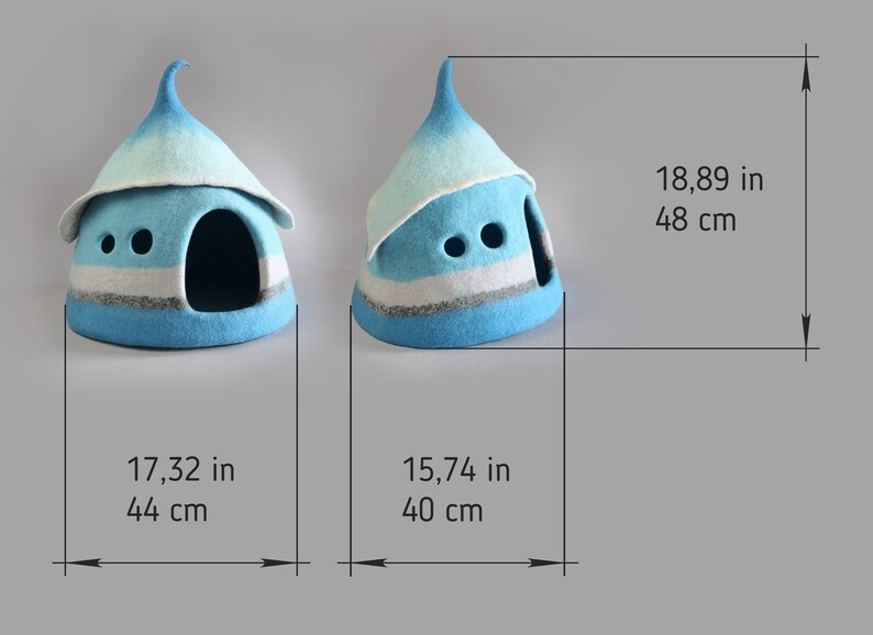 Unique Felted Cat House Etsy