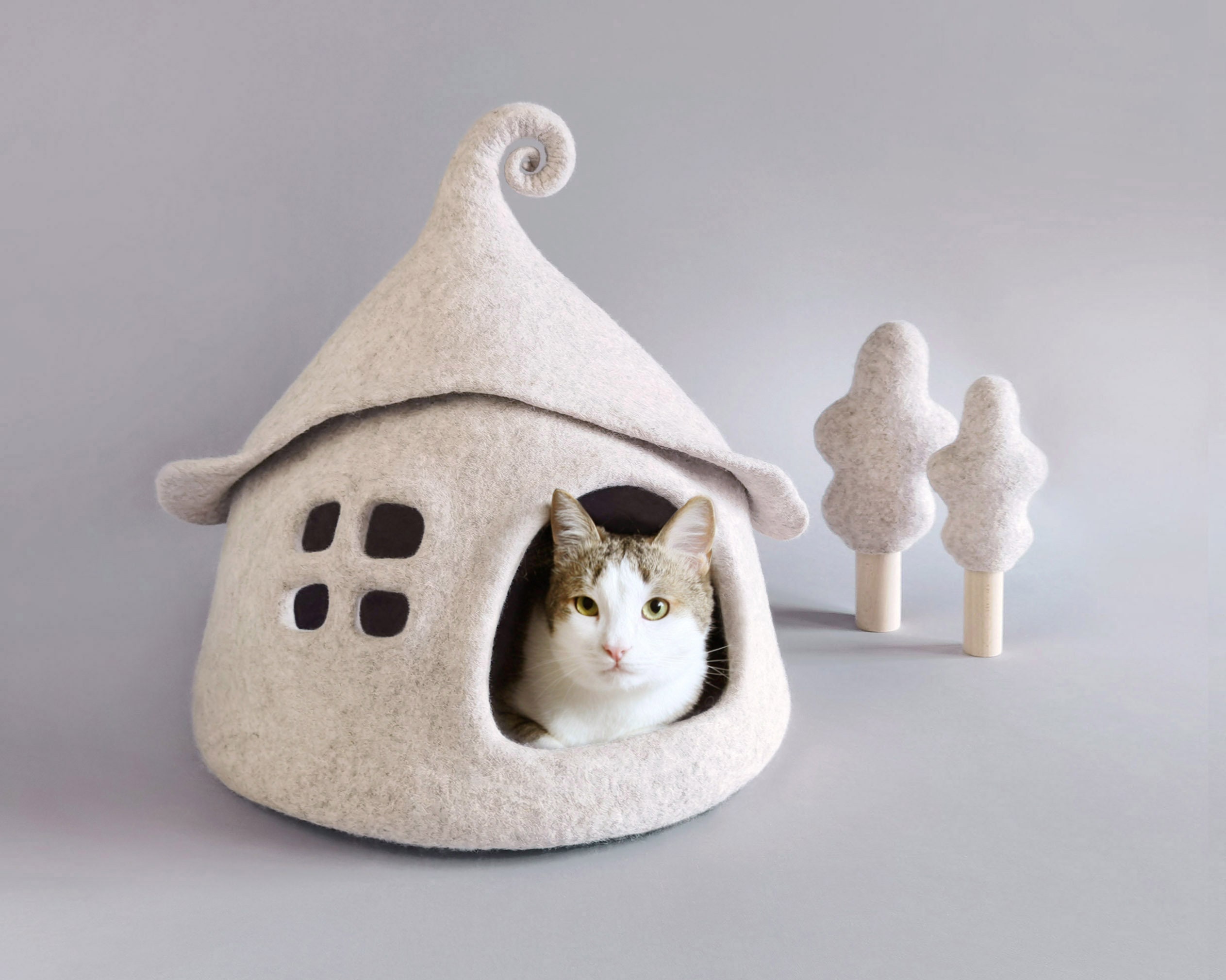 Etsy felt top cat cave