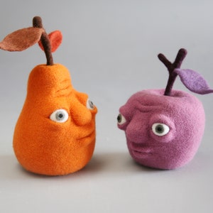 Needle felting tutorial / Pear / Pear and apple image 4