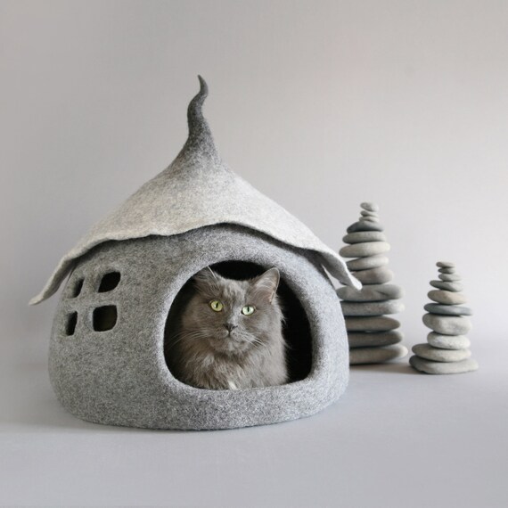 Fairytale Felted Cat House Etsy