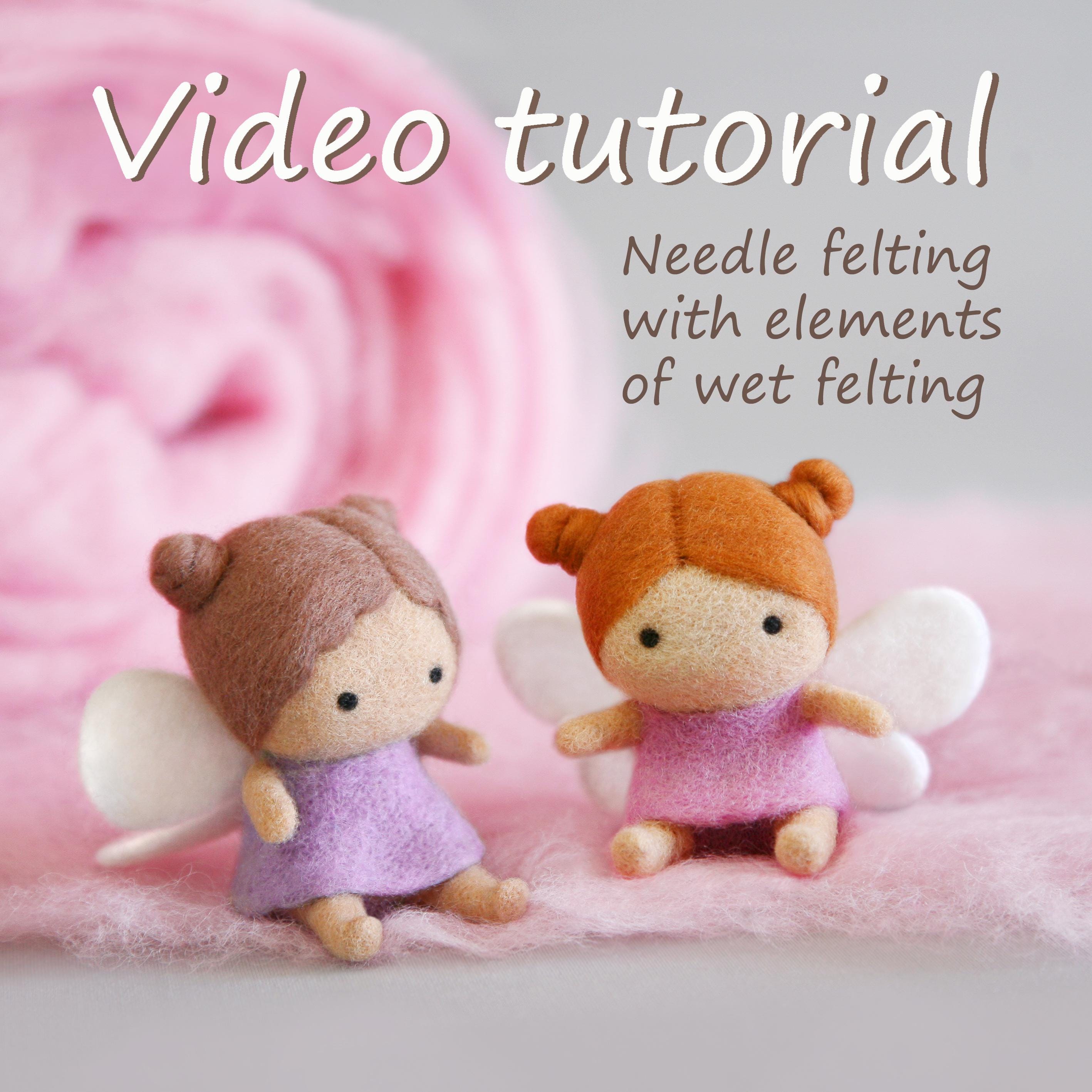 Needle Felting Video Tutorial – How to Make a Small Wool Fairy – DIY - Etsy