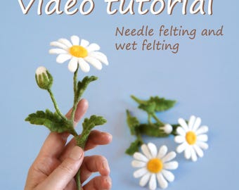 How to Make Felted Wool Daisies – Needle and Wet Felting Tutorial