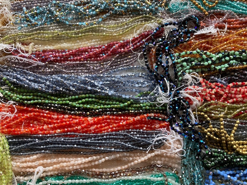 Czech Glass Fire Polished Bead Assortment ~ 10 Strands ~ 4mm Size ~ 500 ...
