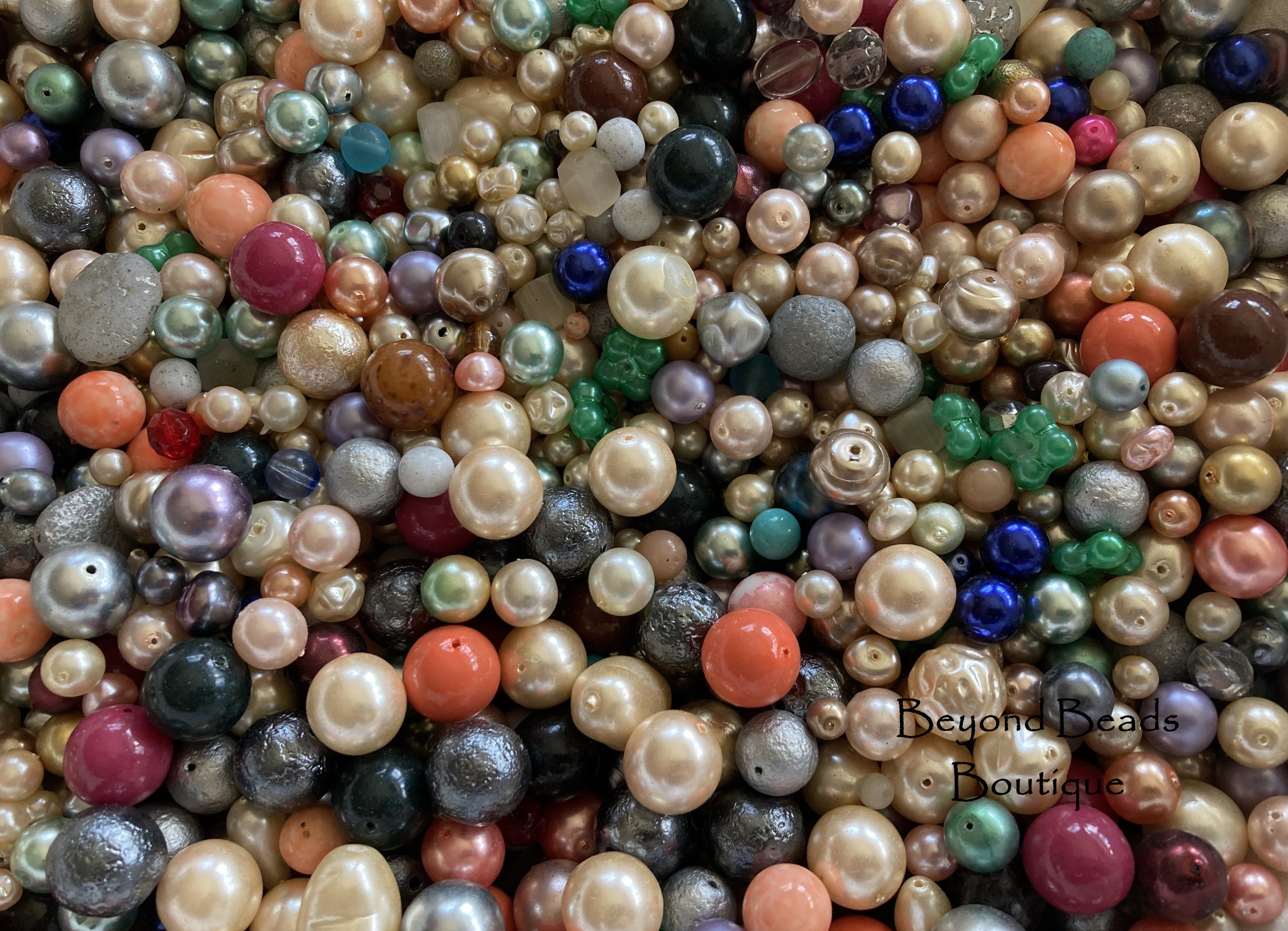 Silver Beads for Jewelry Making Plastic Beads Mix Shape Size Bulk Lot 1+ lb