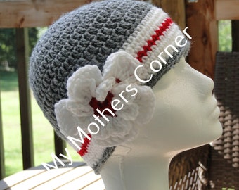 Sock Monkey Crochet Beanie, Original design, MyMothersCorner