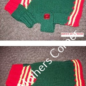 Dog Sweater Pattern..  PDF