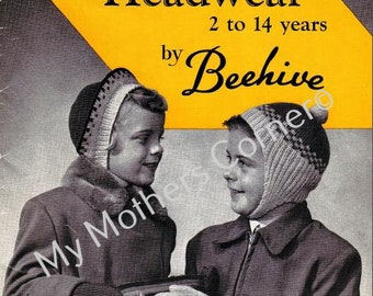 Beehive #67,  Hats, pdf knitting pattern, cowichan style, vintage, white buffalo,cardigan, jacket, canadian
