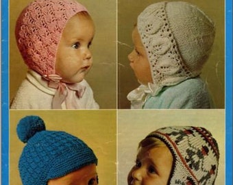 Baby Helmet,#1238, pdf pattern, cowichan style, vintage, white buffalo,true north knitting,cardigan, jacket, canadian