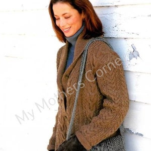 936  Garter and Cables Pattern, pdf , Childrens Pattern, vintage, ,My Mothers Corner,, jacket, canadian, Childrens Pattern