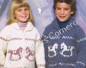 White Buffalo,#B6602, pdf pattern, cowichan style, vintage, white buffalo,true north knitting,cardigan, jacket, canadian