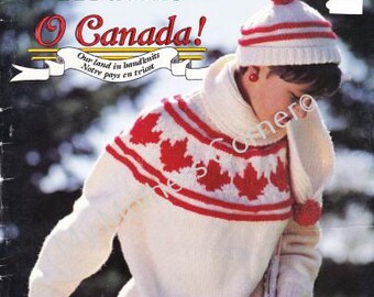 White Buffalo Sweater #526,Maple Leaf forever,pdf knitting pattern, cowichan style, vintage, white buffalo,cardigan, jacket, canadian