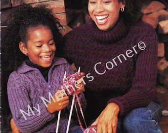 Cables and Ribs,#969, pdf pattern, cowichan style, vintage, white buffalo,true north knitting,cardigan, jacket, canadian