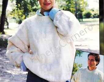 Suéter de búfalo blanco n.º 526, patrón de tejido en pdf, estilo cowichan, vintage, búfalo blanco, cárdigan, chaqueta, canadiense