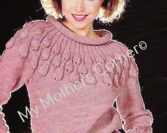 Beehive Sweater #446, That special Look,pdf knitting pattern, cowichan style, vintage, white buffalo,cardigan, jacket, canadian