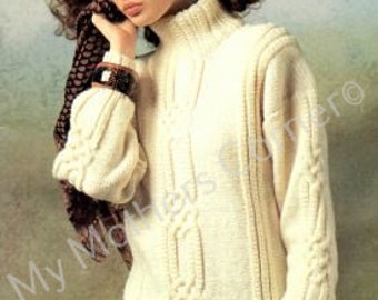 490 Simply Aran  , pdf pattern, vintage,My Mothers Corner,cardigan, jacket, canadian