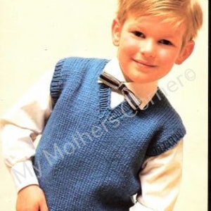 6517 Blue Vest, pdf pattern, cowichan style, vintage, white buffalo,My Mothers Corner,cardigan, jacket, canadian, Childrens Pattern