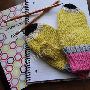 Pencil  Mittens pdf pattern,Afterthought thumb, true north knitting, mittens, Original DesignEnglish Only available