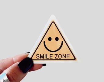 Smile Zone Waterproof Sticker Magnet