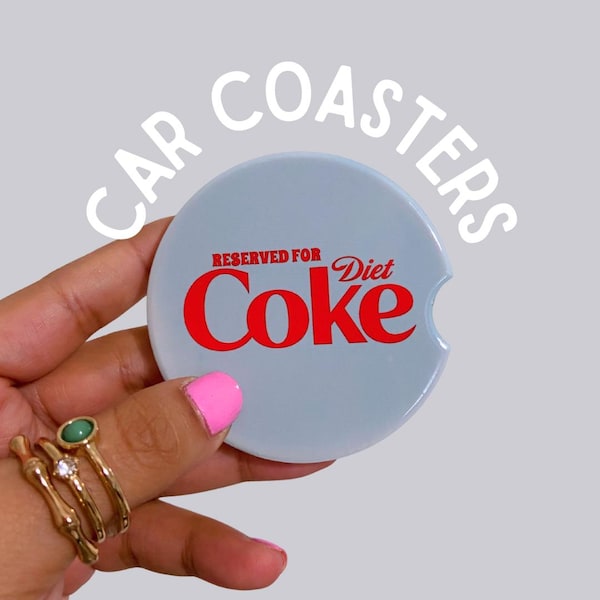 Diet Soda Ceramic Car Coaster Set car accessories new driver gift