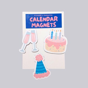 Monthly Calendar Magnet Pack | Seasonal Decor Designs