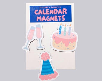 Monthly Calendar Magnet Pack | Seasonal Decor Designs