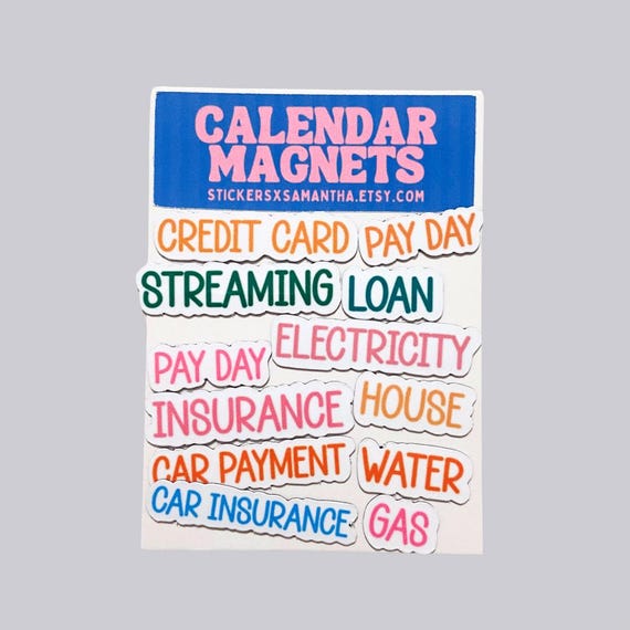 Custom Calendar Magnets (12): Dry Erase Organization Accessories
