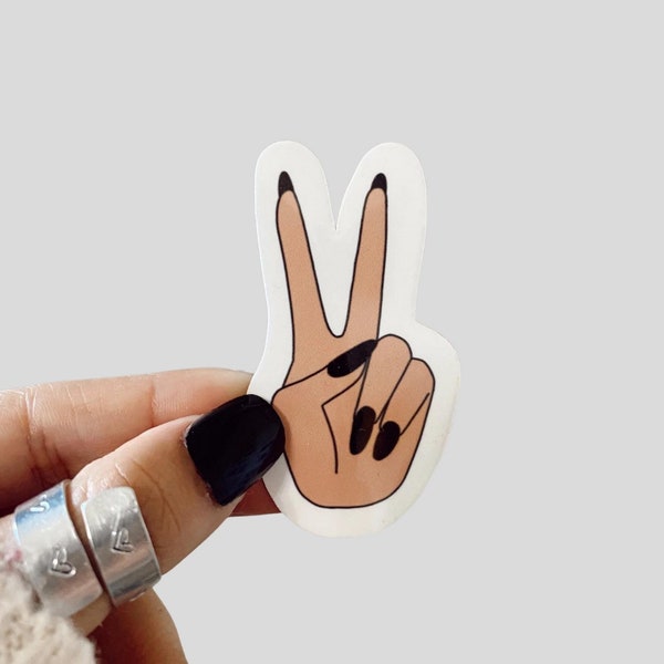 Peace Sign Waterproof Sticker | Peace Sign Waterproof Magnet