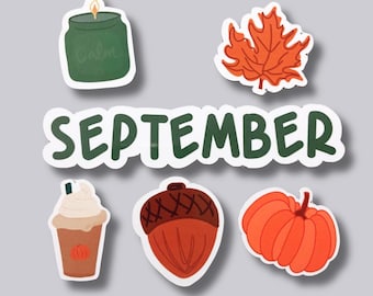 September Calendar Magnets | Fall Autumn Decor
