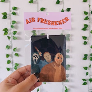 Spooky Killers Hanging Car Air Freshener | Car Freshie | Fragrance | Halloween