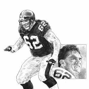 Tunch Ilkin Lithograph - Limited Edition Artwork By Michael Mellett - Pittsburgh Steelers Lithograph Collection