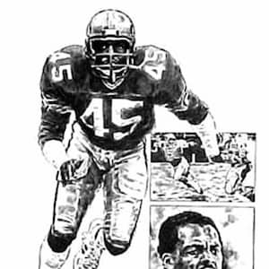 Kenny Easley Lithograph - Limited Edition Artwork By Michael Mellett - Seattle Seahawks Lithograph Collection