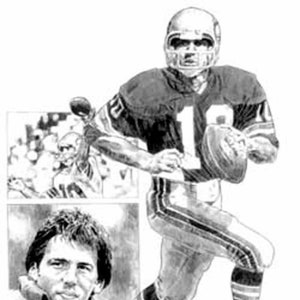 Jim Zorn Lithograph - Limited Edition Artwork By Michael Mellett - Seattle Seahawks Lithograph Collection