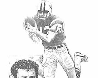 Don Maynard Lithograph - Limited Edition Artwork By Michael Mellett - New York Jets Lithograph Collection