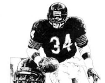 Chicago Bears Lithograph Collection Set of 16 Lithographs + 2 Sensational Rookie Lithographs