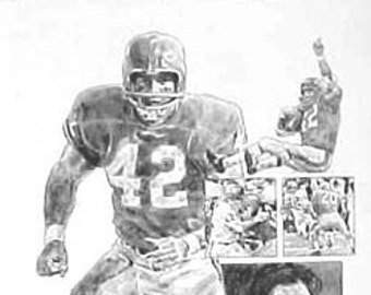 Kansas City Chiefs Lithograph Collection Set of 7 Lithographs