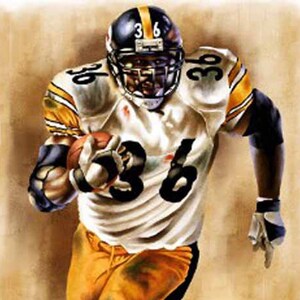 Jerome Bettis - Limited Edition Giclee By James Byrne - Pittsburgh Steelers Artwork - Series 1