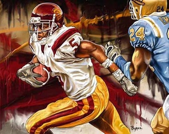 Reggie Bush - Limited Edition Giclee By James Byrne - USC Trojans Artwork