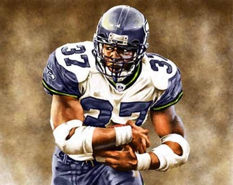 Shaun Alexander - Limited Edition Giclee By James Byrne - Seattle Seahawks Artwork - Series 1