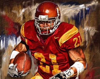 Lendale White - Limited Edition Giclee By James Byrne - USC Trojans Artwork