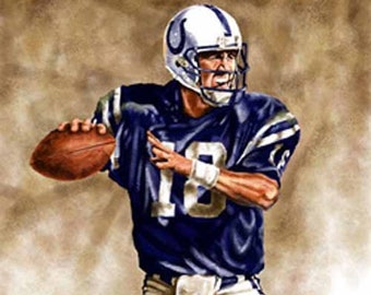 Peyton Manning - Limited Edition Giclee By James Byrne - Indianapolis Colts Artwork - Series 1