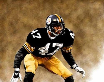 Mel Blount - Limited Edition Giclee By James Byrne - Pittsburgh Steelers Artwork - Series 1