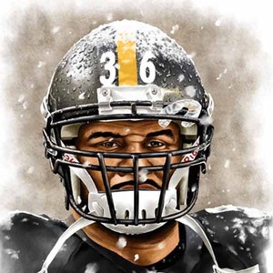Jerome Bettis - Limited Edition Giclee By James Byrne - Pittsburgh Steelers Artwork - Series 4