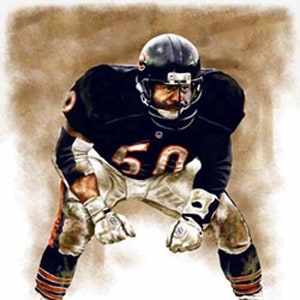 Mike Singletary - Limited Edition Giclee By James Byrne - Chicago Bears Artwork - Series 1