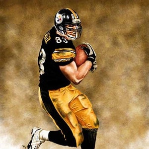 Heath Miller - Limited Edition Giclee By James Byrne - Pittsburgh Steelers Artwork - Series 1