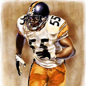 Joey Porter - Limited Edition Giclee By James Byrne - Pittsburgh Steelers Artwork - Series 1